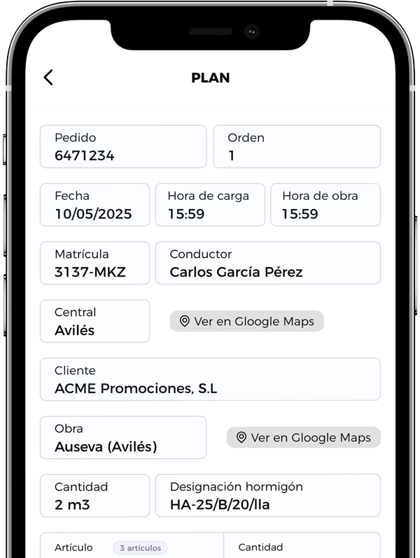 Albaranes en curso en CodE Albaranes