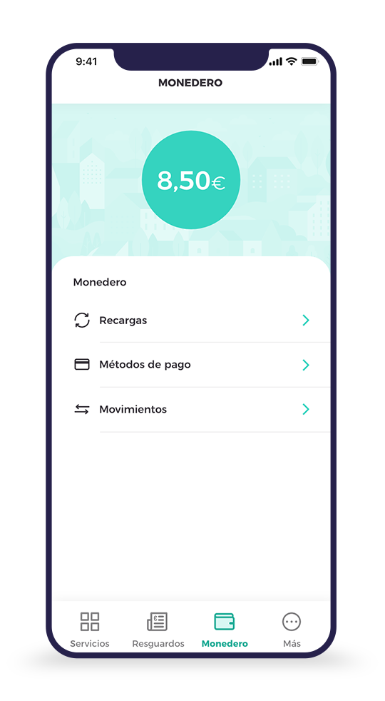 Pagos y monedero en Movitaxi