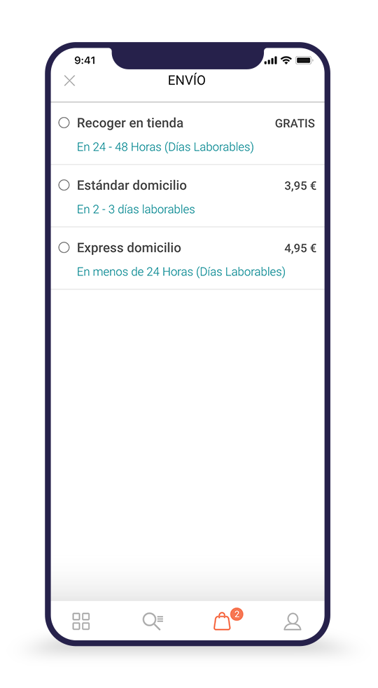 Pantalla 6 del diseño de aplicación móvil Tuitu